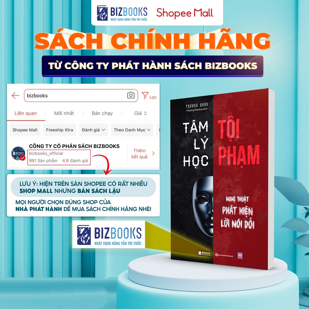 Sách Tâm Lý Học Tội Phạm - Nghệ Thuật Phát Hiện Lời Nói Dối - Bizbooks