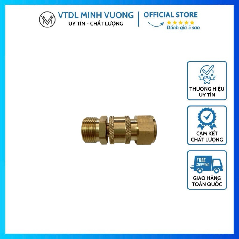 Khớp nối nhanh đầu nước ra máy xịt rửa áp lực cao, máy rửa xe (lớn)