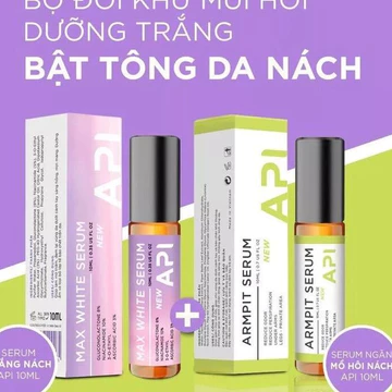 Combo 2 chai khử mùi làm trắng API, Son nách API, Khử mùi hôi nách API, Lăn khử mùi ngăn tiết mồ hôi 10ml nội địa trung