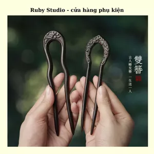 Trâm Cài Tóc Hình Chữ U Kiểu Cổ Đơn Giản - Ảnh Thật.