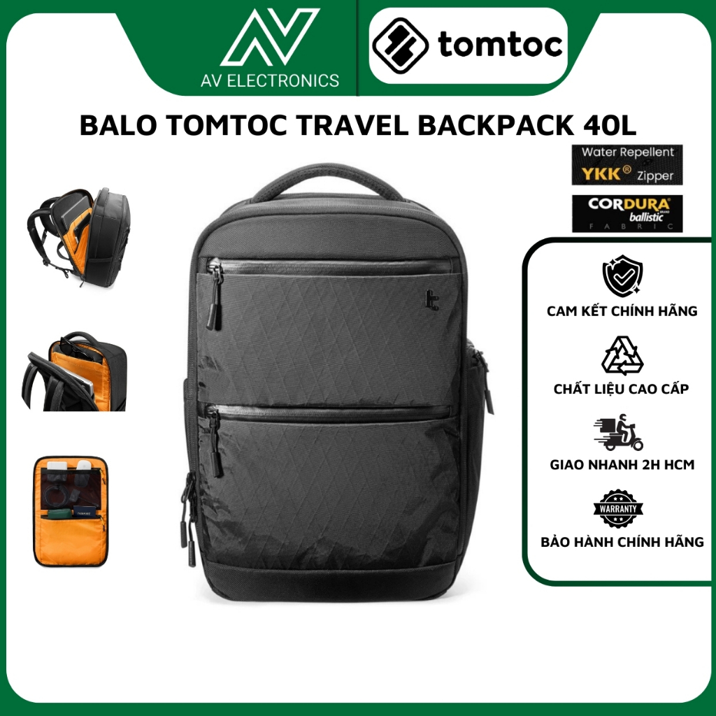 Balo Tomtoc (Usa) X-PAC Techpack Black For Ultrabook 16″ H73E1D1 - HÀNG ...