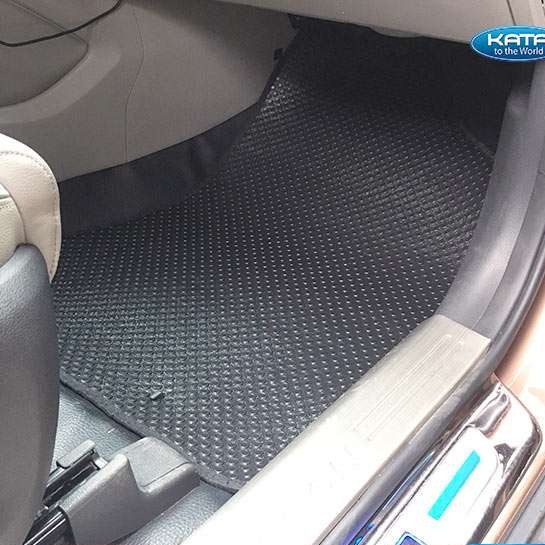 Thảm lót ô tô KATA cho xe Hyundai Tucson (2010 - 2015) - Khít với sàn, Chống trơn, Không mùi, Không ẩm mốc