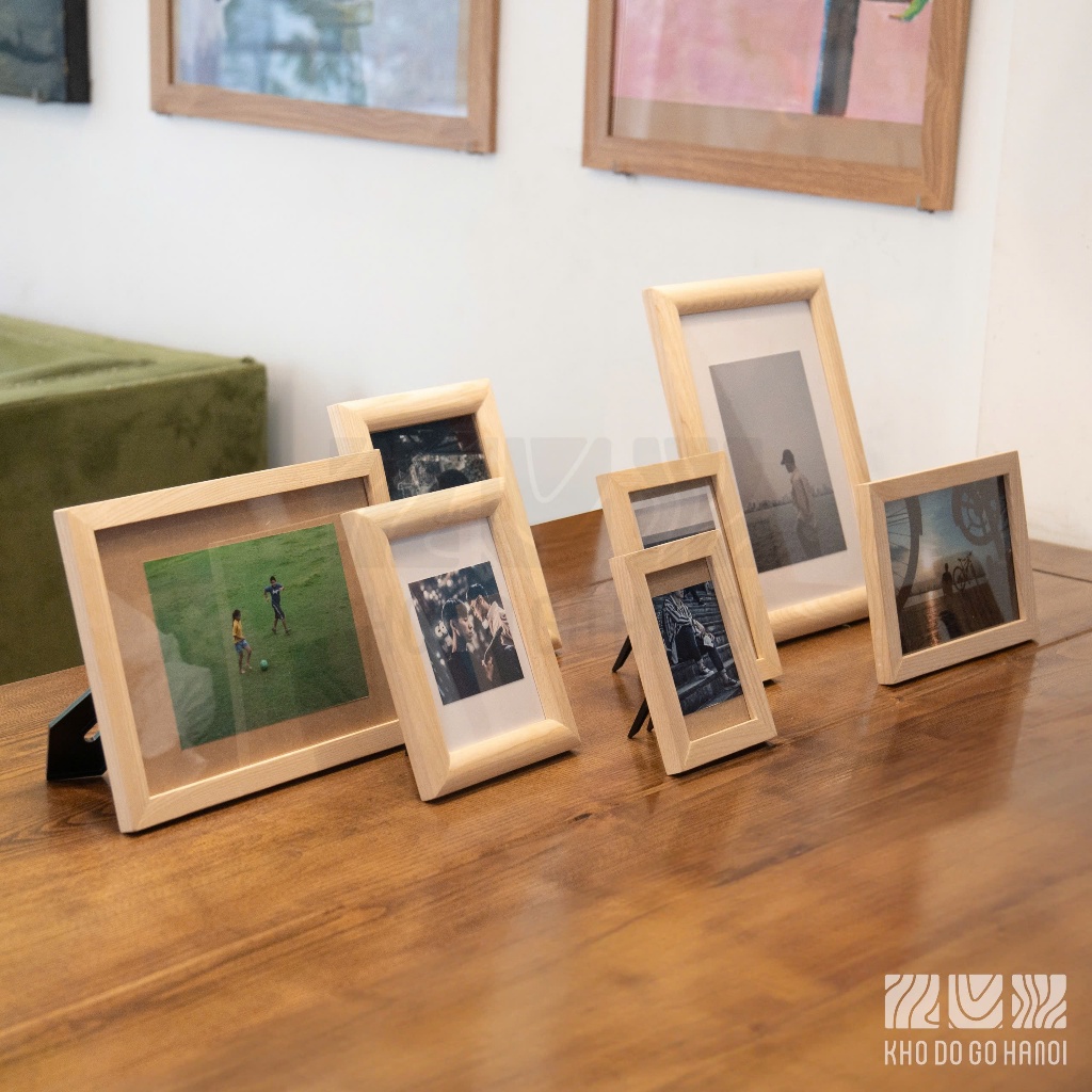 Khung ảnh để bàn hoặc treo tường BẢO HÀNH GÃY VỠ size 10x15, 13x18, 15x21, 21x30 TẶNG KÈM chân chống