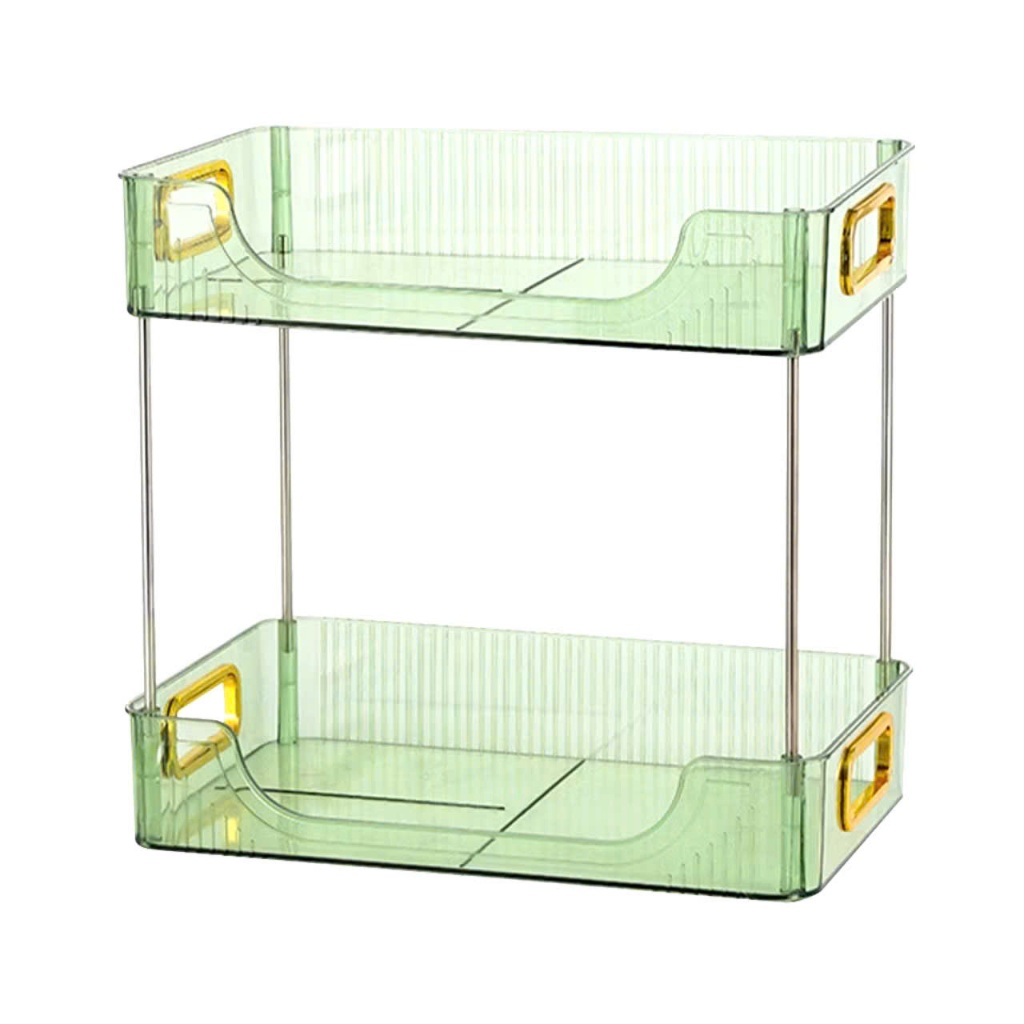 Kệ để đồ chữ nhật trong suốt 2 tâng nhựa việt nhật cao cấp KỆ ĐỂ ĐỒ MIKA 2 TẦNG: KEDEDO17