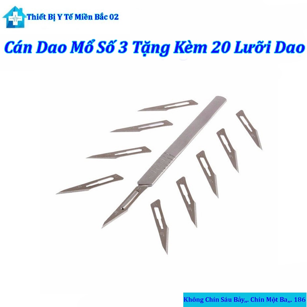Cán Dao Mổ Số 3 Tặng Kèm 20 Lưỡi Dao Mổ | Shopee Việt Nam