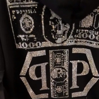 Áo Khoác Hoodie Philipp Plein Khóa Zip Đính Đá Hình Đầu Lâu Sang Trọng, Áo Khoác Boy Phố 2024