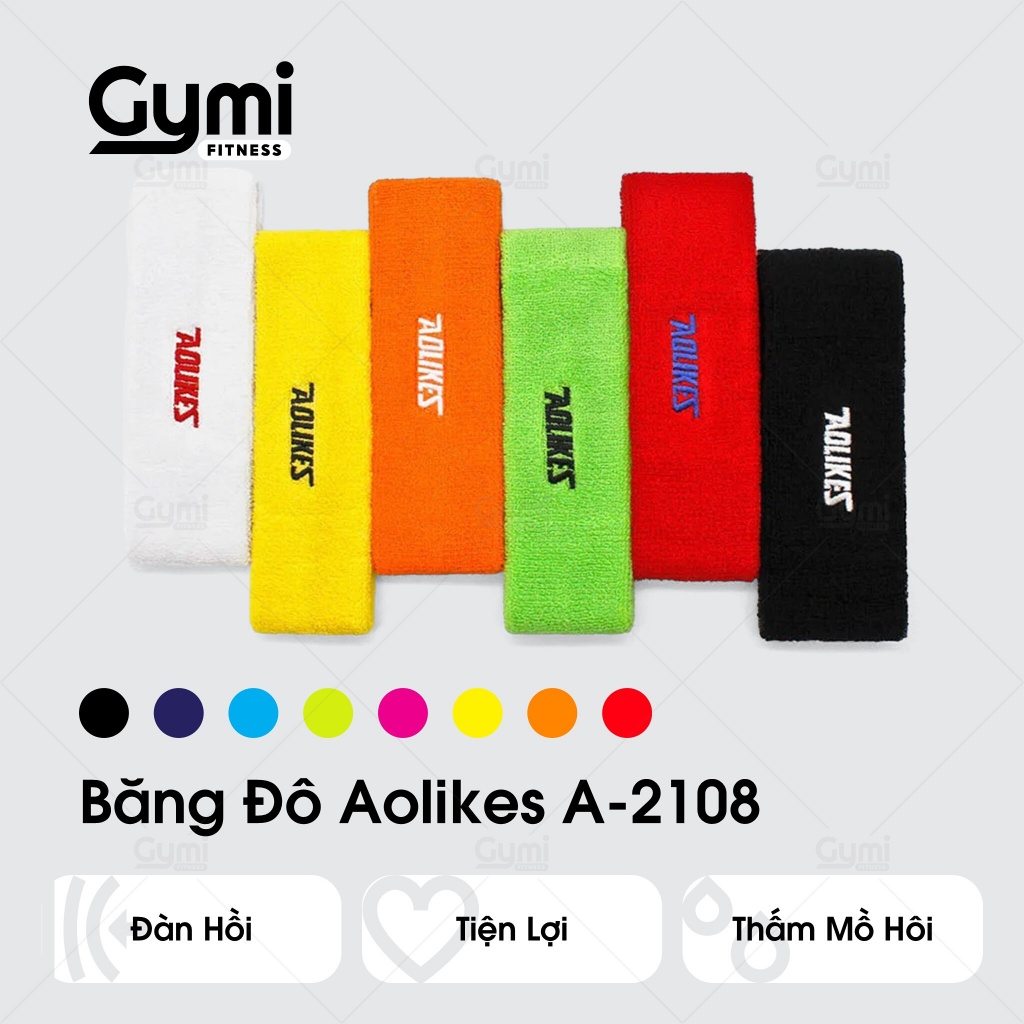 Băng Đô Thể Thao Aolikes A-2108 - Co Giãn, Thoáng Khí, Cho Nam Nữ - BangDo-AL2108