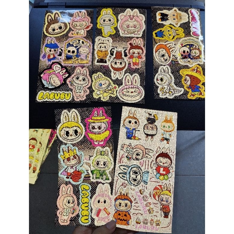 Sticker Labubu. Hình dán La Bu Bu siêu dễ thương. Chống nước