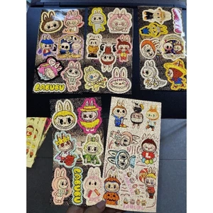 Sticker Labubu. Hình dán La Bu Bu siêu dễ thương. Chống nước