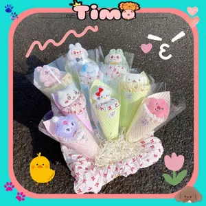 Hoa Gấu Bông Capybara Loopy Nhân Vật Hoạt Hình Mini Các Loại Quà Tặng Bạn Gái Timo QT32