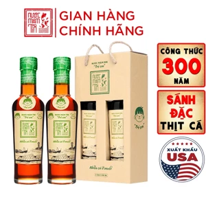 Nước mắm Tĩn Trẻ Em Cho Bé Ăn Dặm chai thủy tinh nhiều cá ít muối