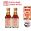 Combo 2 Chai 40N 60ML Nước Mắm Tĩn cá cơm than Nhãn Đỏ Mini 40N Rin Nguyên Chất Truyền Thống