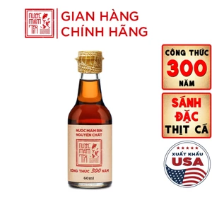 01 Chai 40N 60ml Nước Mắm Tĩn Nhãn Đỏ cá cơm than Mini 40N 60ml/chai Rin Nguyên Chất Truyền Thống