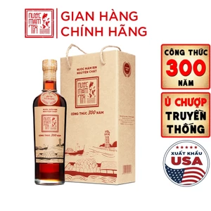 01 Chai Nước mắm Tĩn nhãn đỏ 40N chai thủy tinh 500ml rin nguyên chất truyền thống