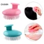 LƯỢC MASSAGE SILICON, Lược Gội Đầu Cầm Tay Hình Tròn Bằng Silicon Mềm Mát Xa Da Đầu: LUOCMASSAGE371