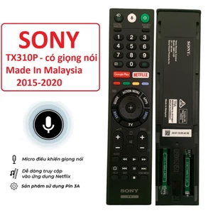 Điều khiển tivi Sony giọng nói TX310P hàng Malaysia, remote tv sony thông minh tx310p, rm-tx310p, Hàng mới 100%,