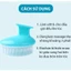 Lược gội đầu silicon- massage đầu thư giãn- làm sạch da đầu hiệu quả- LƯỢC MASSAGE - LUOCGOIDAU173
