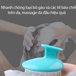 [COMBO 10]Lược gội đầu silicon, massage đầu thư giãn, làm sạch da đầu hiệu quả,  LƯỢC MASSAGE - LUOCGOIDAU724