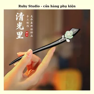 Trâm Cài Tóc Đính Hoa Nhiều Màu - Ảnh thật.
