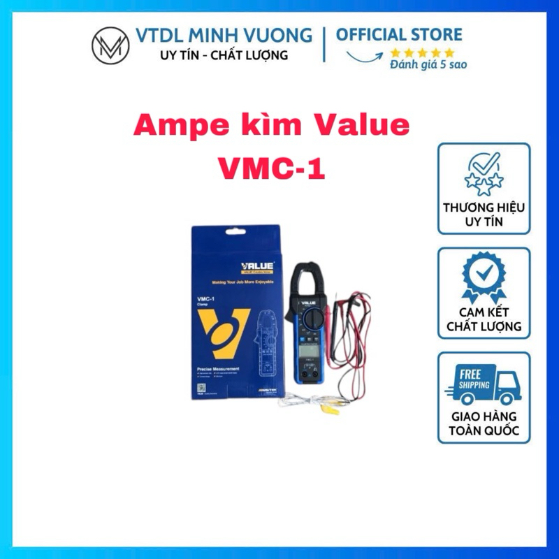 Đồng hồ ampe kìm cao cấp Value cao cấp VMC-1