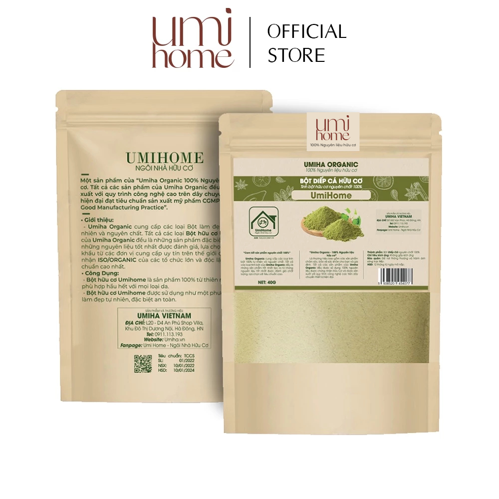 Ảnh Bột Diếp Cá hữu cơ UMIHOME nguyên chất | Fish lettuce powder 100% Organic 1