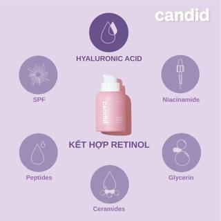 [DEAL HOT CANDID] Combo Trẻ Hóa Toàn Diện, Sáng & Mịn Da Candid Retinol Tặng Candid B5 Cica/ Candid BHA/ Candid AHA/PHA