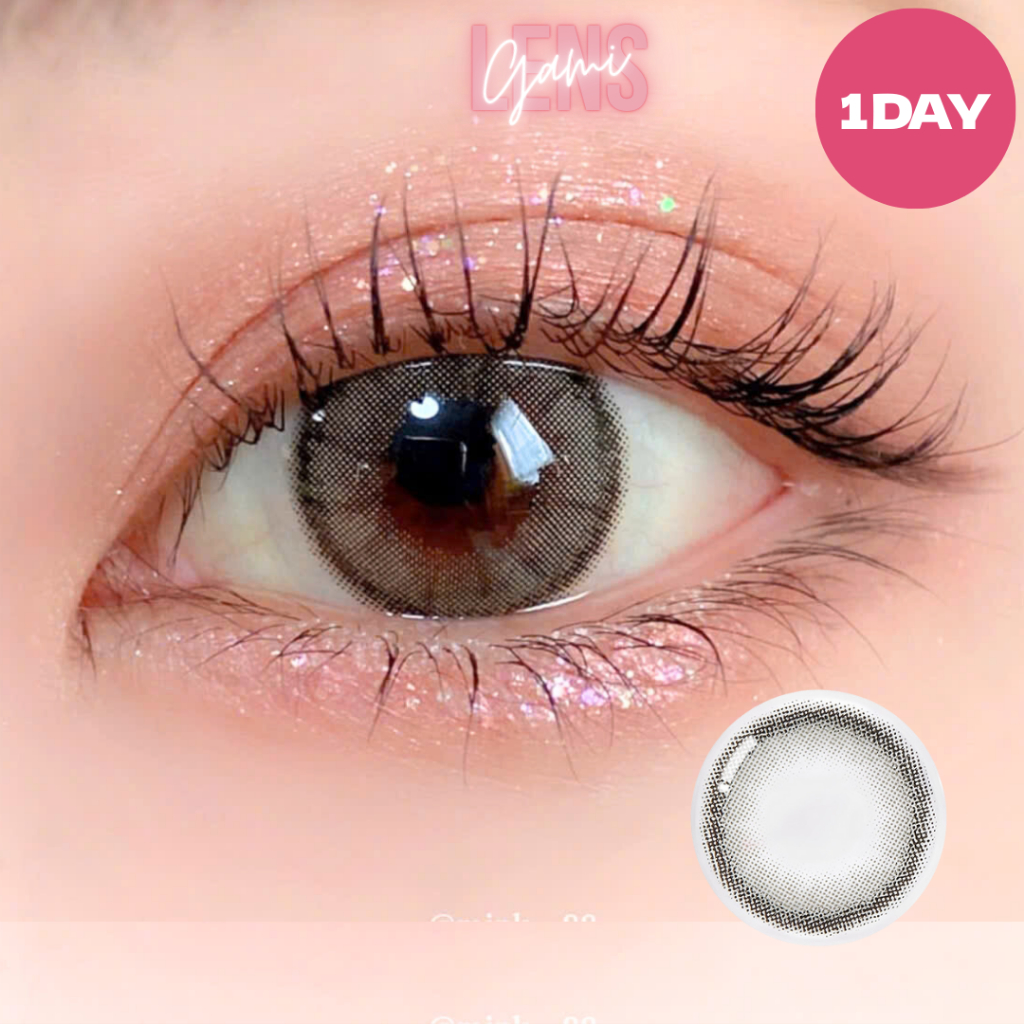 Lens cận 1 ngày Dazzle Gray 24h sử dụng của Nhật Bản Dòng độ ẩm cao gamilens