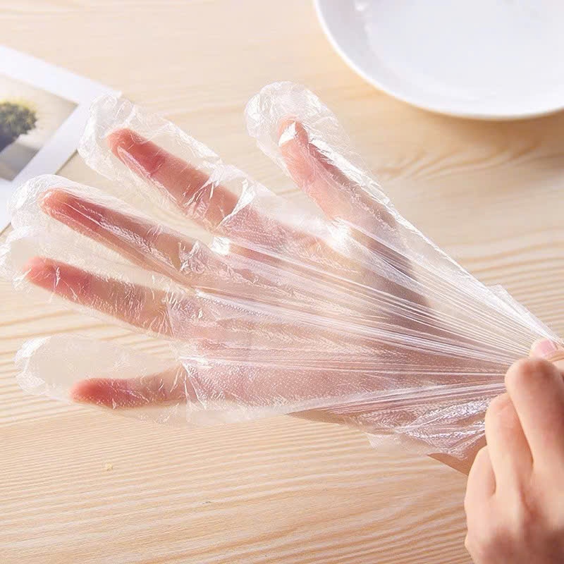 [COMBO 10] Bịch 100 Găng Tay Làm Bếp Chất Nilon Dùng 1 Lần Tiện Dụng- GĂNG TAY NHÀ BẾP