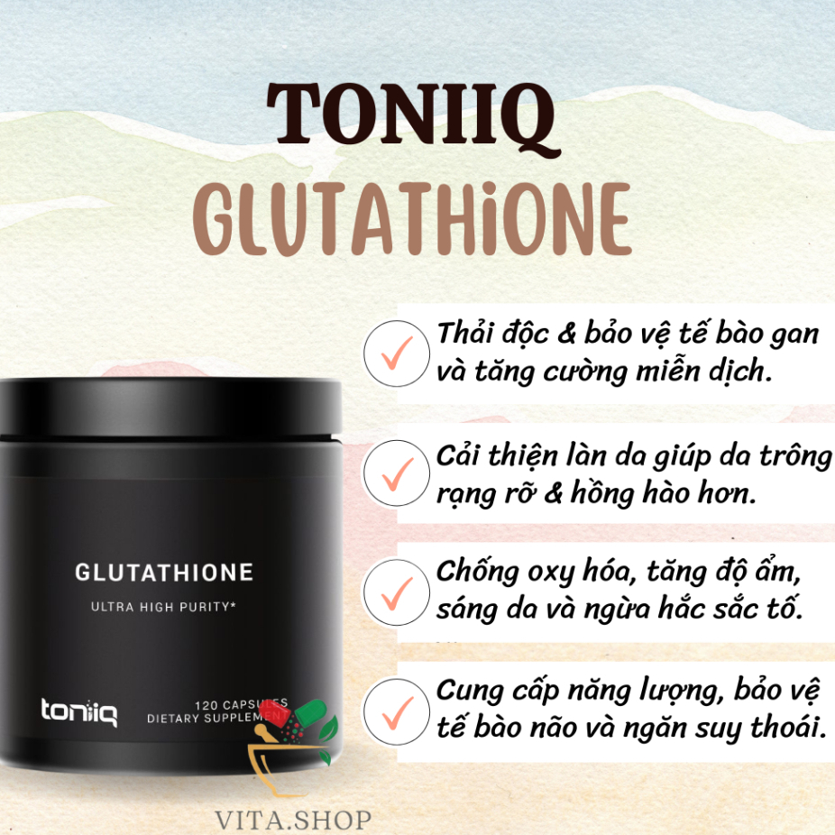 toniiq ultra high strength glutathione capsules HK Vitals Glutathione Formula for Radiant Skin main image 0