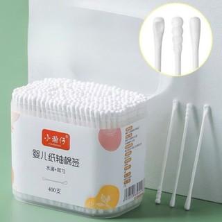 Hộp 400 tăm bông ngoáy tai 2 đầu cho bé,  TĂM BÔNG SIÊU MỀM - TAMBONG486