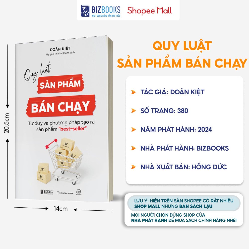 Sách Quy Luật Sản Phẩm Bán Chạy – Tư Duy & Phương Pháp Tạo Sản Phẩm Best-Seller | Bizbooks