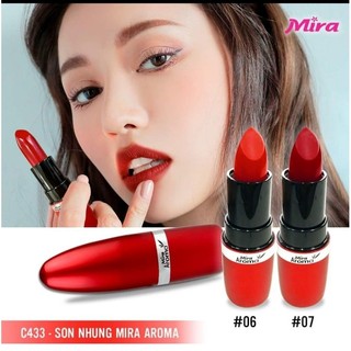 Son môi Mira Aroma Rich Classical Velvet với chất son nhung mịn, mướt mềm và giữ ẩm C433
