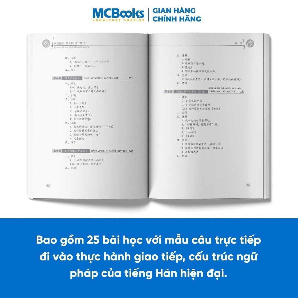 Sách - Combo Giáo Trình Hán Ngữ Tập 2 (quyển 3 + quyển 4) - Phiên Bản 3 - 2023