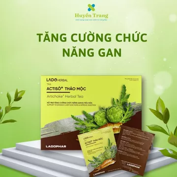 Trà Thảo Mộc Ladophar - Trà atiso giải độc gan, tăng cường chức năng gan (Hộp 100 túi lọc)