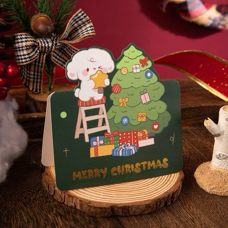 Thiệp Noel/snhật,shop chỉ đi đơn khách mua kèm với bánh ạ(có nhận viết hộ lun nè)