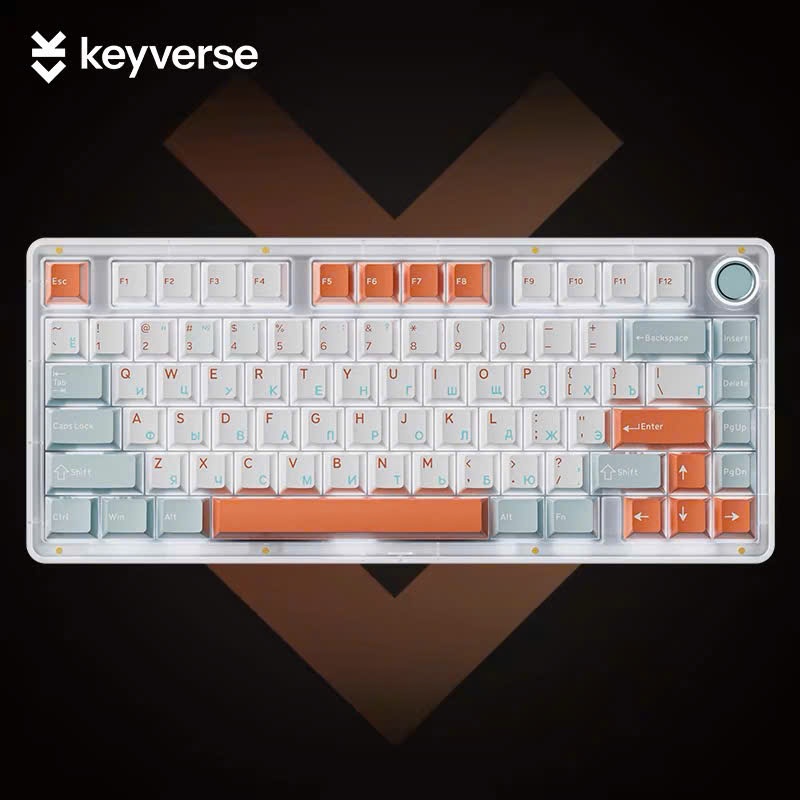 [Hỏa tốcHCM] Bàn phím cơ Keyverse Infi75 Lite 3 mode Mạch Xuôi Led