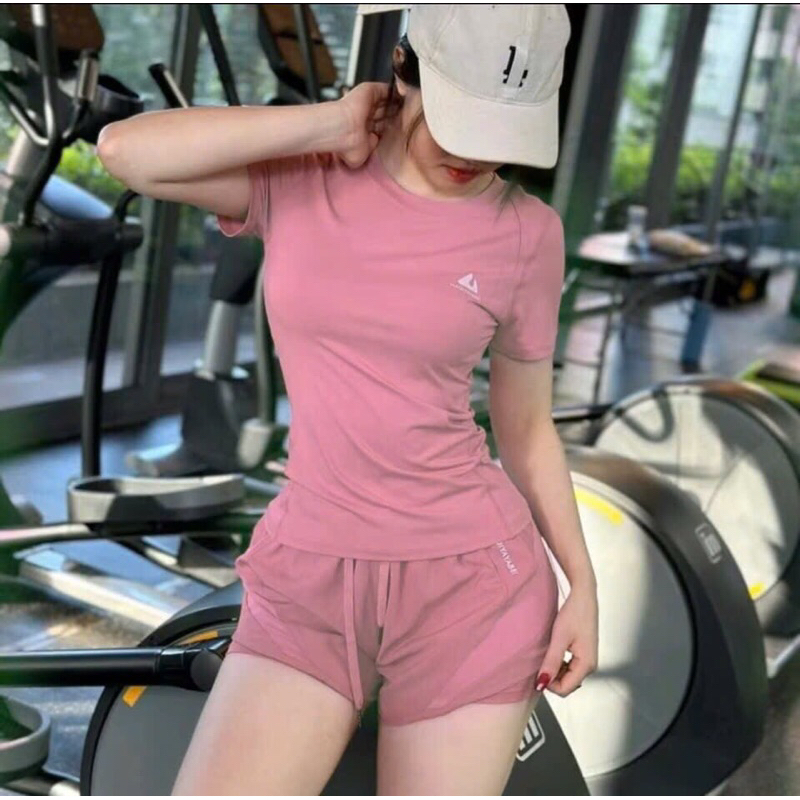 (bộ túi khoá sườn) Bộ tập gym yoga aerobic nữ đồ chạy bộ quần 2 lớp chống lộ set tập chạy set tập pickleball đẹp co giãn