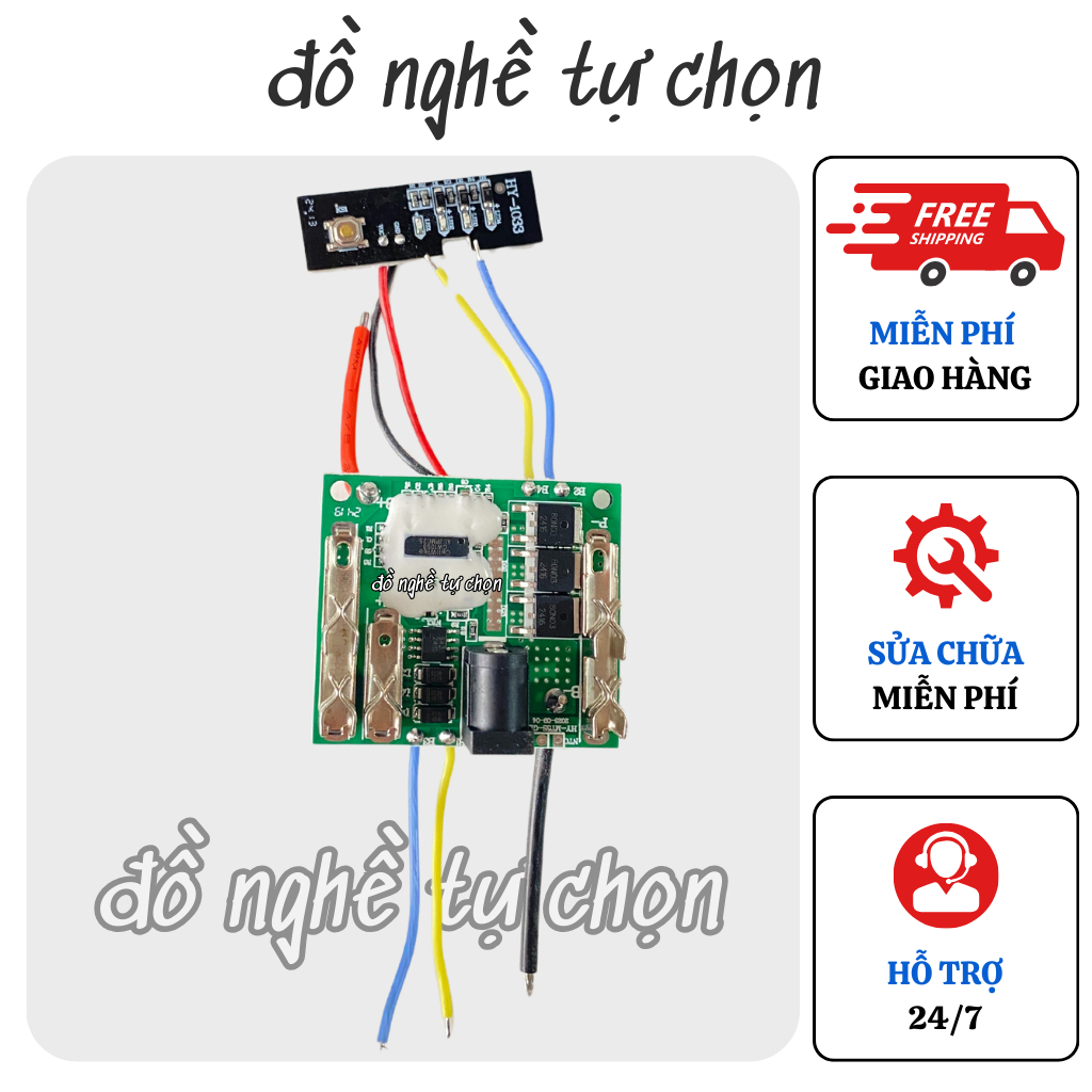 Mạch pin 5s 21v, mạch pin 21v mạch sạc và xả bảo vệ pin, chân pin phổ ...