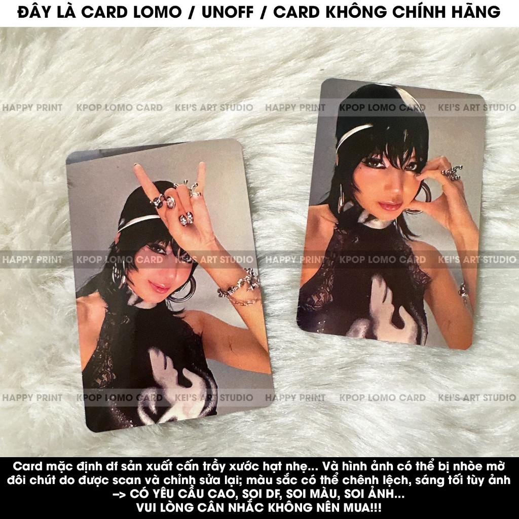 [CARD LOMO MUA 3 TẶNG 1] LISA ROCKSTAR thẻ ảnh photocard Lisa, Lía, Blạckpink, LLoud, Album
