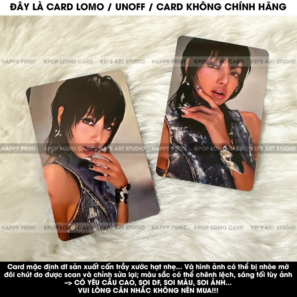 [CARD LOMO MUA 3 TẶNG 1] LISA ROCKSTAR thẻ ảnh photocard Lisa, Lía, Blạckpink, LLoud, Album