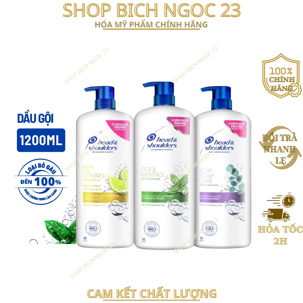 Dầu Gội Head&Shoulders chai 1200ml