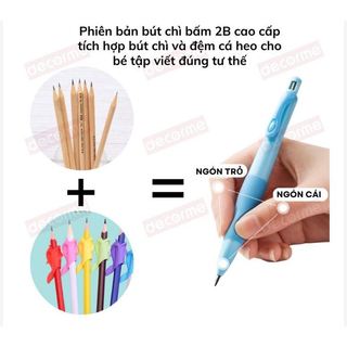 Bút chì cá heo tập viết, bút chì bấm 2B