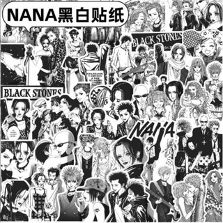 [hàng sẵn] Set 66 stickers truyện tranh NANA | Miếng hình dán trắng đen NANA Black Stones DIY / không trùng HD1