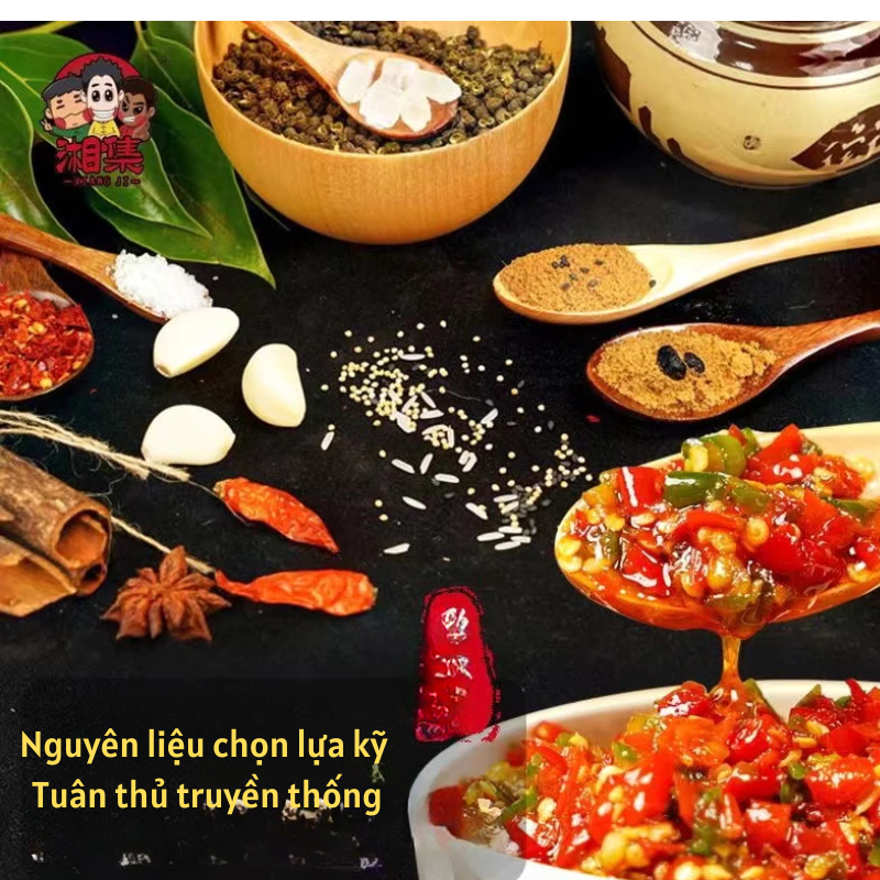 Ớt Chưng Hồ Nam Số 4 Đặc Biệt - Hũ 248g Nội Địa Cao Cấp, Cay Thơm Chuẩn Vị Chấm Đồ Luộc Luka Food