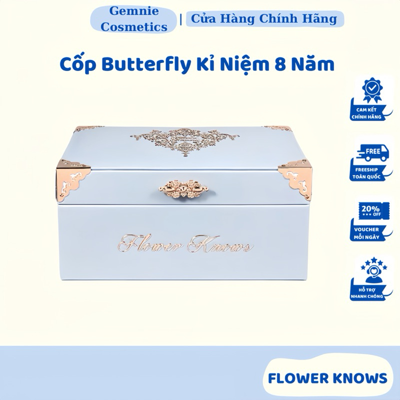 Cốp Xanh Bộ Sưu Tập Kỉ Niệm 8 Năm FLOWER KNOWS Butterfly Shopee Việt Nam