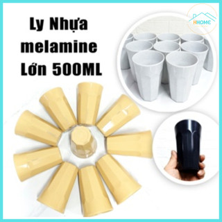 [Kho sỉ] Ly uống nước, ly trà đá chất liệu melamine 500ml kiểu dáng đẹp, độ bền cao - Hùnghome