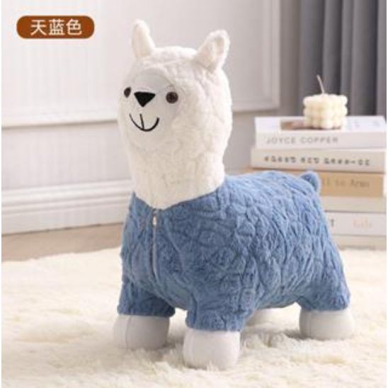 Xe chòi chân thú bông lạc đà - ghế ngồi lạc đà alpacađáng yêu cho bé 1-3 tuổi có bánh xe di chuyển