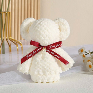 Khăn Mặt Gấp Hình Gấu Teddy Mini Dễ Thương, Khăn Lông Cừu Làm Quà Cưới, Quà Tặng 20/10. 20/11, Sinh Nhật, Người Yêu