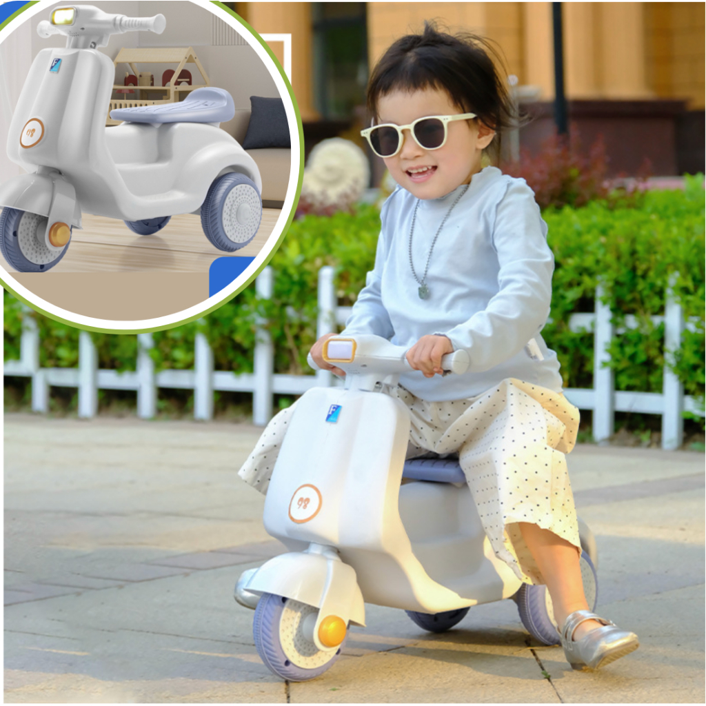 Xe chòi chân Vepa 98 cho bé xe bơi chân thăng bằng có đèn nhạc cho bé từ 1-4 tuổi tải trọng 60kg .