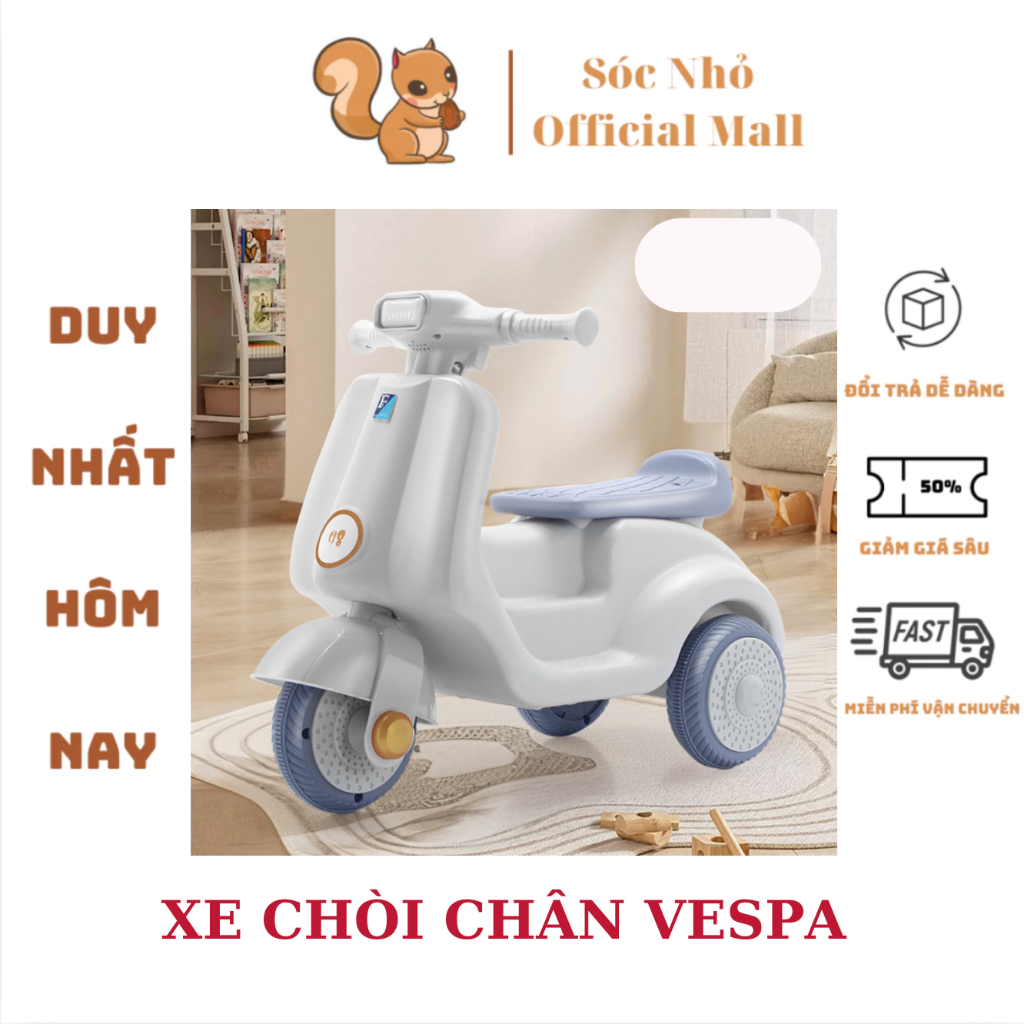 Xe chòi chân Vepa 98 cho bé xe bơi chân thăng bằng có đèn nhạc cho bé từ 1-4 tuổi tải trọng 60kg .
